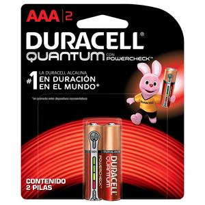 PILHA DURACELL AAA QUANTUM ALCALINA 1,5V C/2 