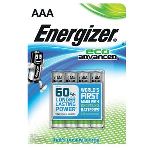 PILHA ENERGIZER AAA 1,5V ECO ADVANCED C/4 